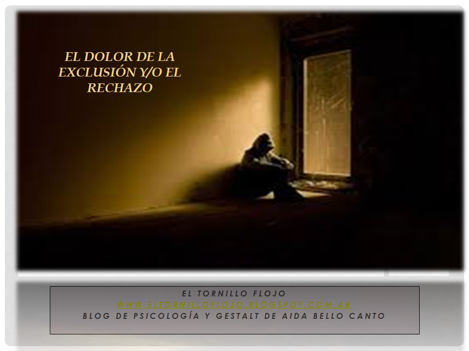 Exclusion, rechazo, emociones, dependencia emocional, vinculos toxicos, Psicologia, Aida Bello Canto